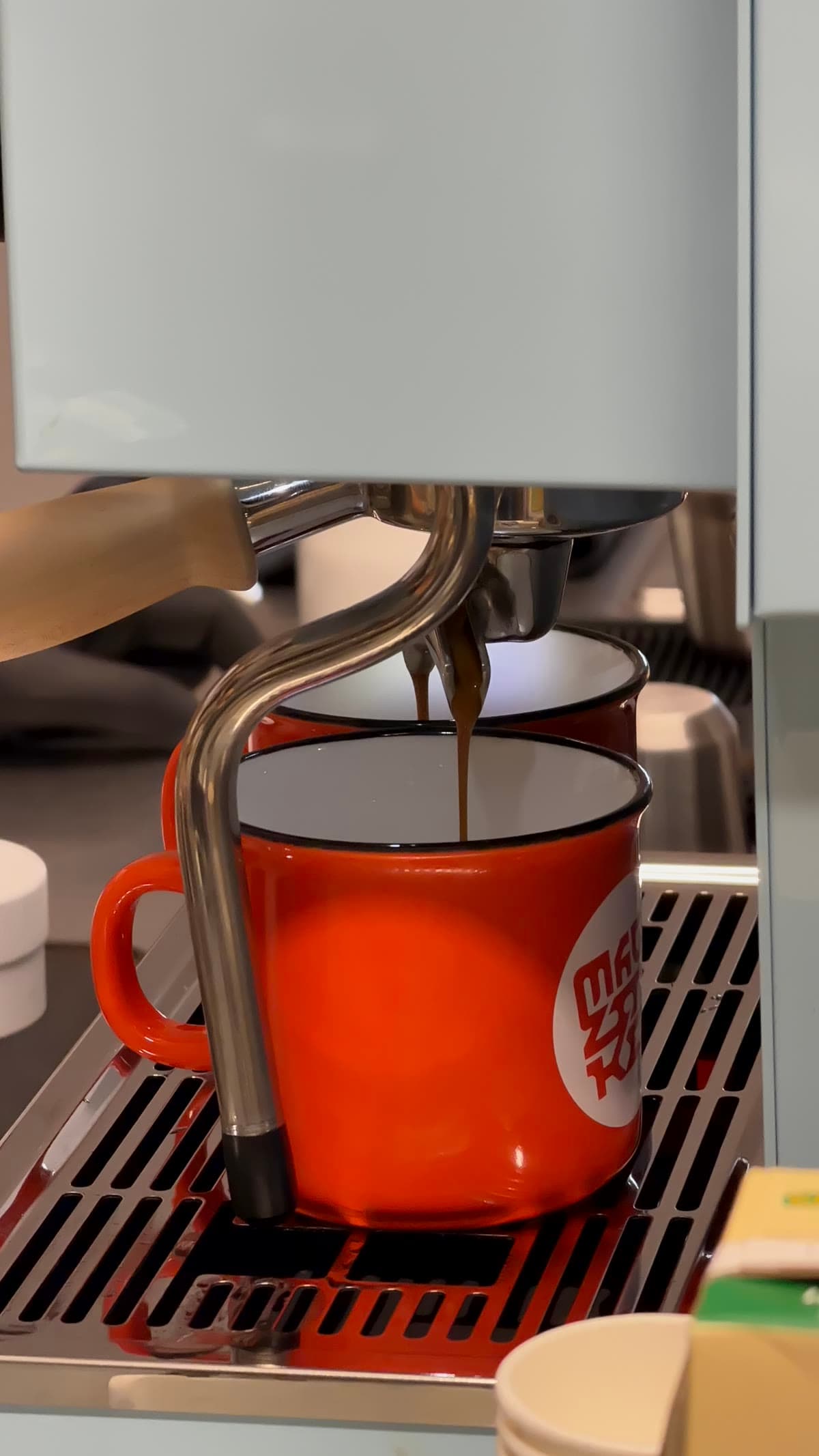 Frisch gezogener Espresso